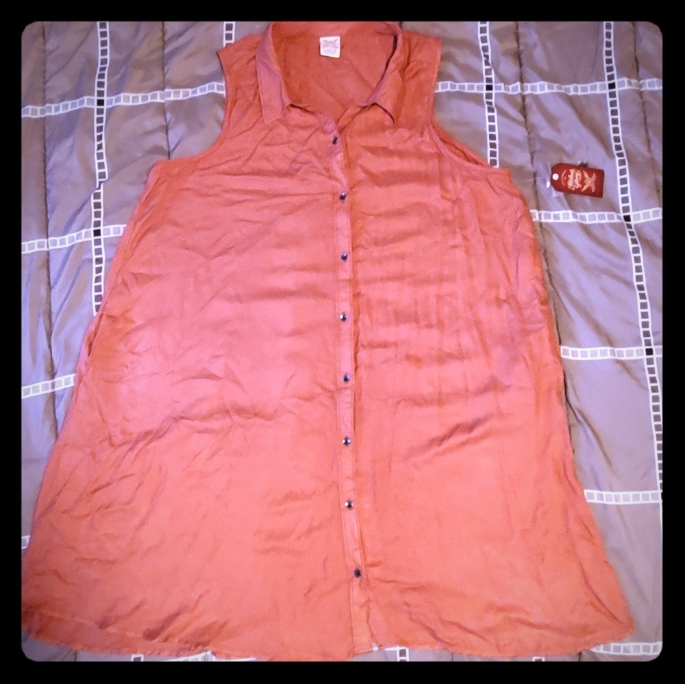 Faded Glory Button Front Dress